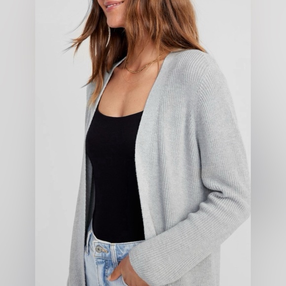 Women’s Textured Long-Line Open Front Sweater - XS - NWOT - Picture 3 of 5